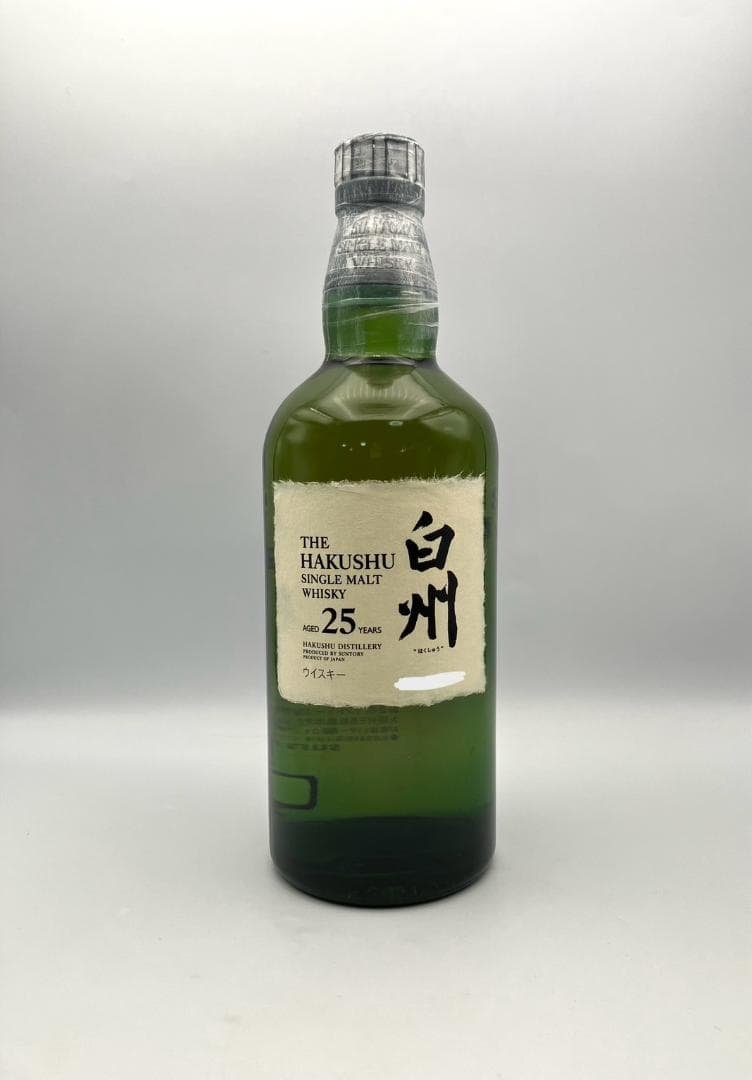【未開栓】美品 サントリー 白州 25年 シングルモルトウイスキー