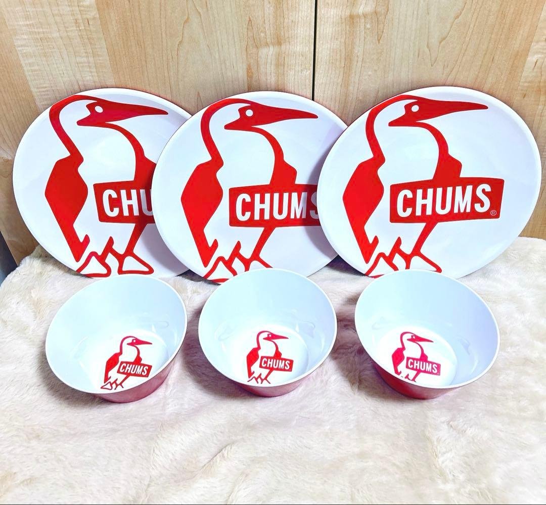 チャムス　メラミンディッシュ　スープボール　CHUMS アウトドア　新品　レア