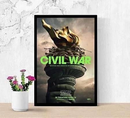 (黒額2点セット)映画ポスター シビルウォー mp1/ エフワン US版 mp2